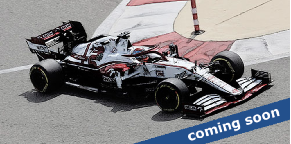 1/18 Minichamps Alfa Romeo Racing Orlen C41 Bahrain GP 2021 Diecast Car Model