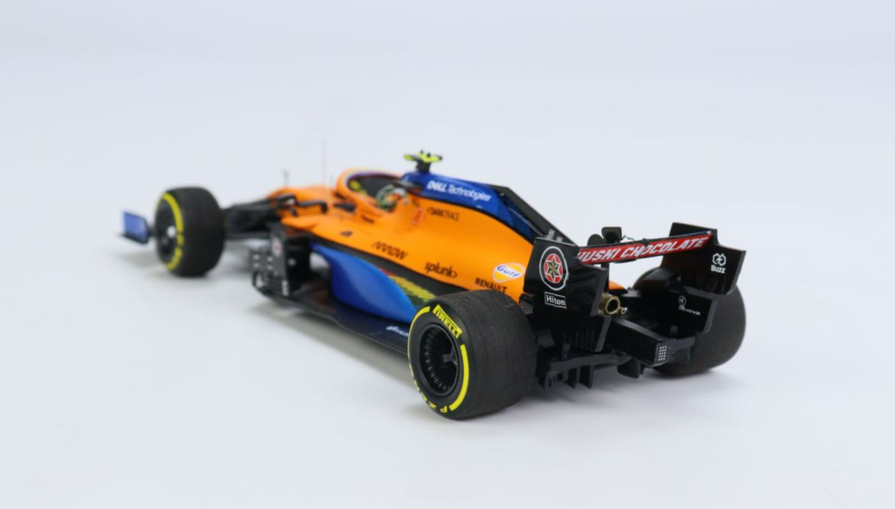 MCLAREN 2ND PLACE ITALIAN GP 2020 SAINZ 1/43 MINICHAMPS LIMITED EDITION PROMO MCLAREN 2ND PLACE ITALIAN GP 2020 SAINZ 1/43 MINICHAMPS LIMITED EDITION PROMO