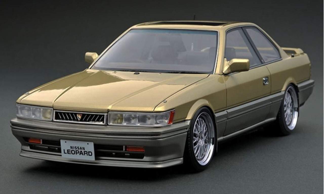 DISM 日産 F31レパードUltima 1/43 ゴールド 前期型 BBS 1/43 Ignition Model Nissan Leopard 3.0 Ultima (F31) Gold