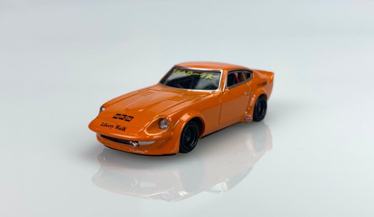 1/64 KJ Miniatures  LBWK Nissan FairLady S30 KJ64003OR Orange Diecast Car Model