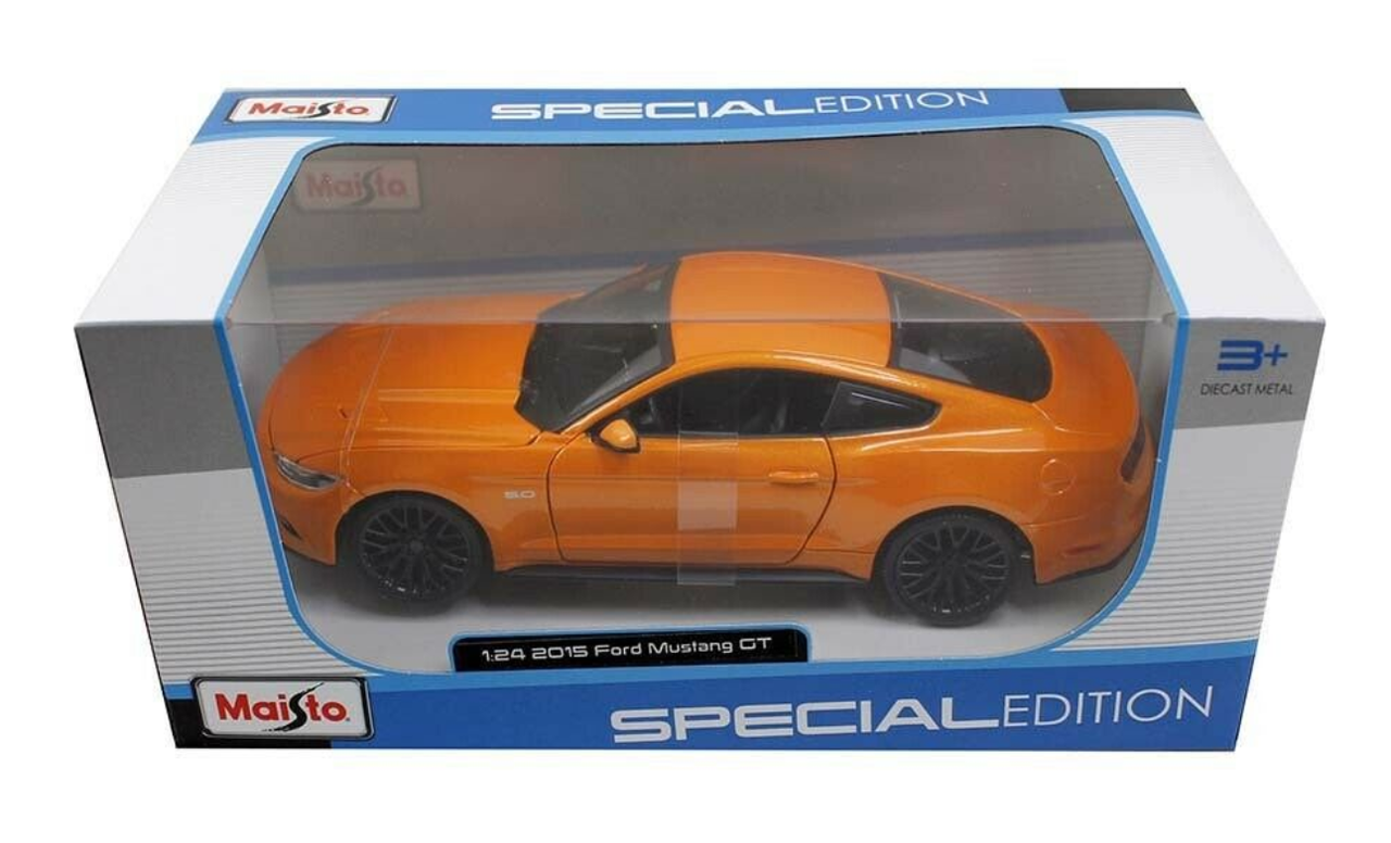 2015 Ford Mustang GT 5.0 Orange 1/24 Diecast Car Model by Maisto ...