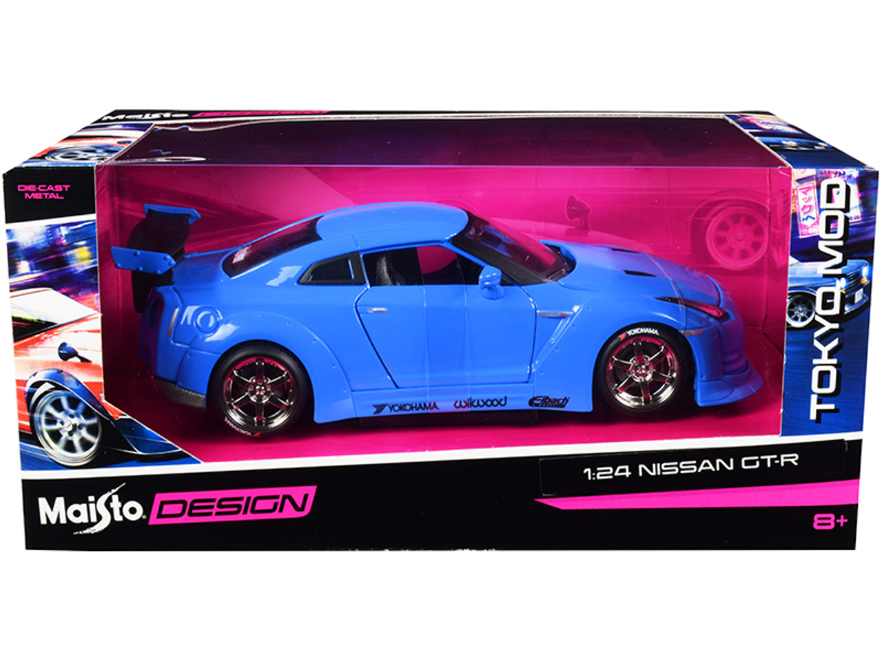 1/24 2009 Tokyo Model Nissan Skyline GTR GT-R R35 (Blue) Diecast Car Model