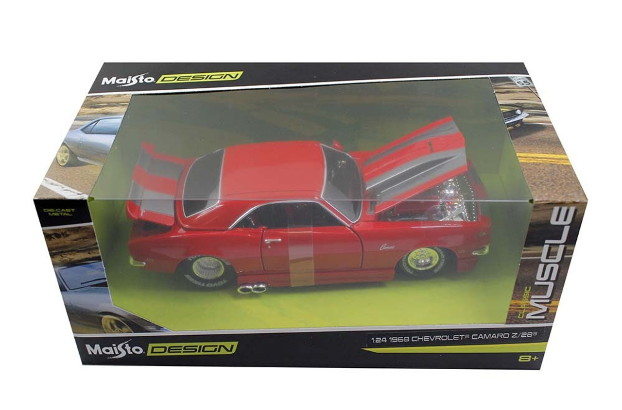 1968 Chevrolet Camaro Z/28 Red "Classic Muscle" 1/24 Diecast Model Car by Maisto
