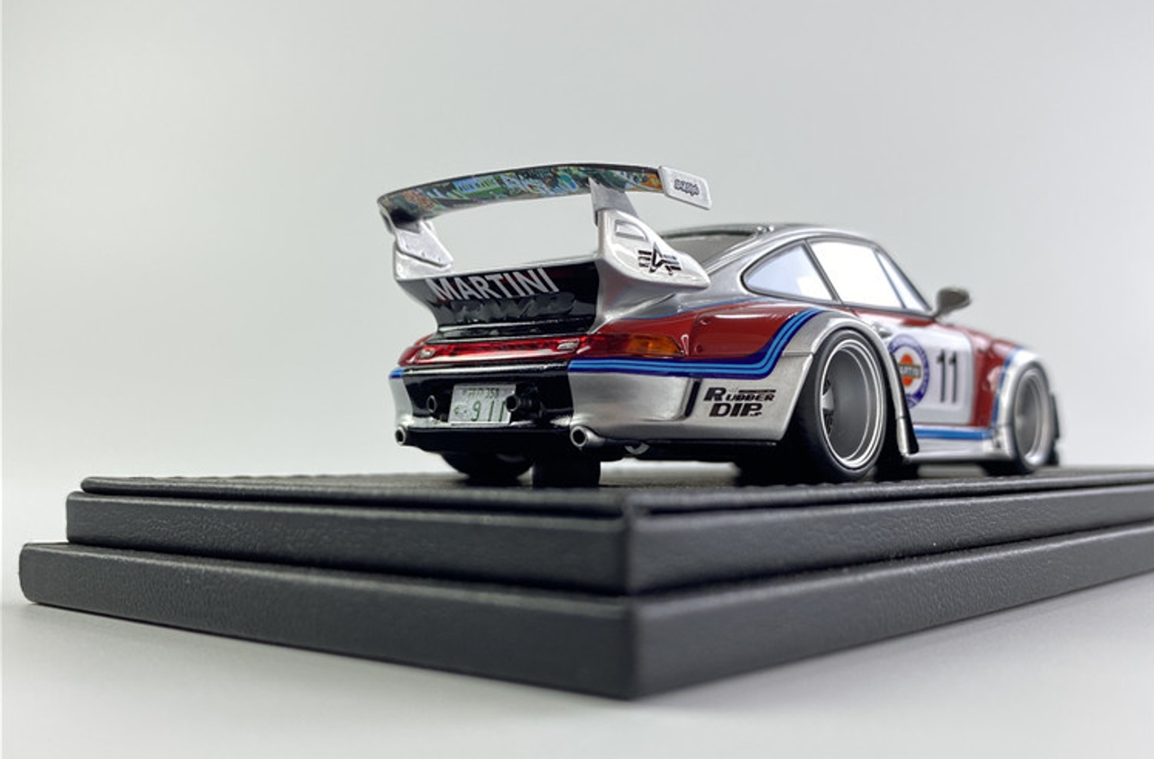 1/43 Ignition Model Porsche RWB 993 Silver/Red 