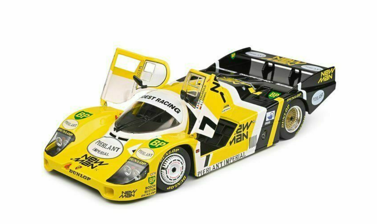 1/18 1984 Porsche 956LH Winner 24H Le Mans #7 (Yellow/Black) Diecast Car Model