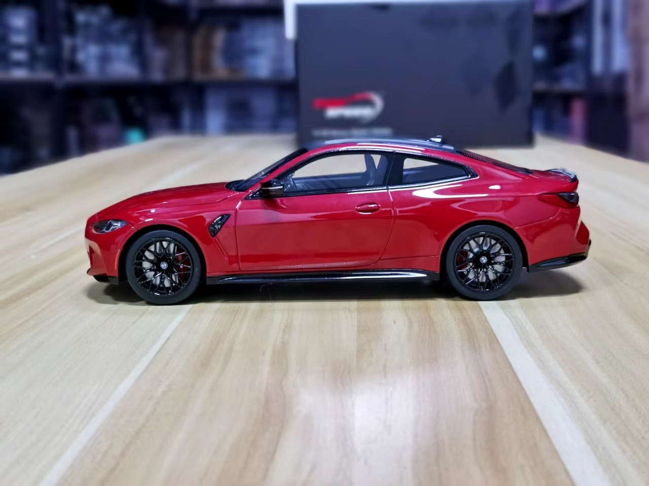 BMW M4 Competition G82 Toronto Red Top Speed TS0347 - Miniatures