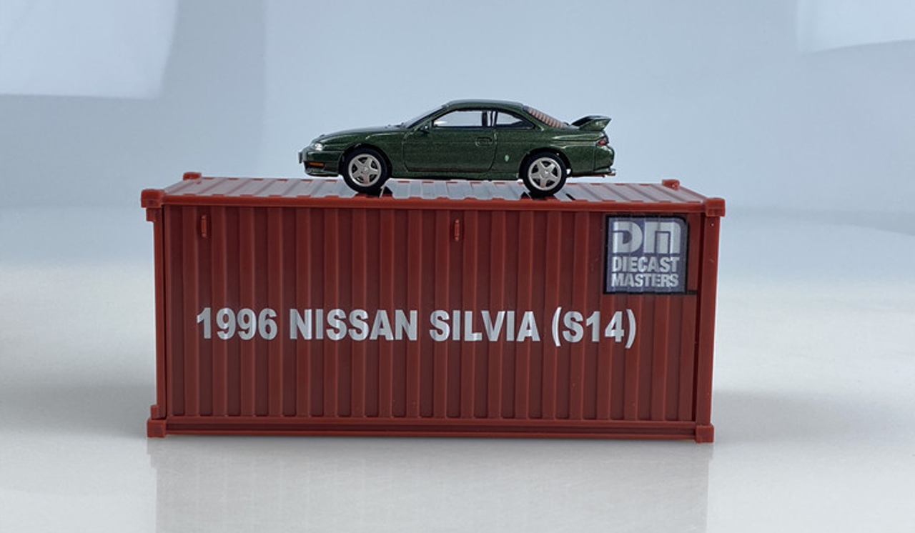 1/64 DieCast Master  Nissan Silvia S14 Green LHD (Red Container)