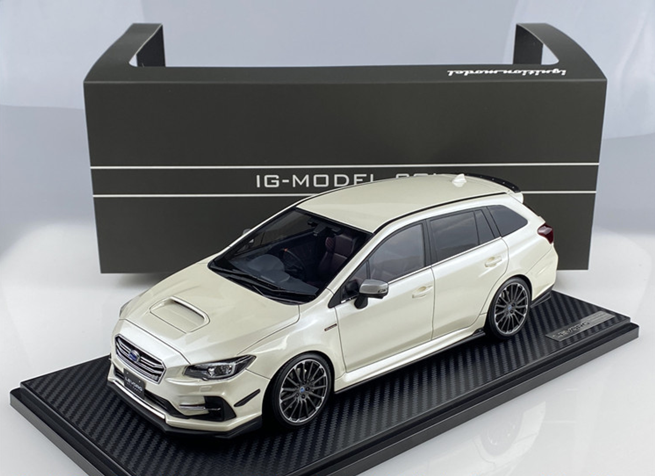 1/18 Ignition Model SUBARU LEVORG (VMG) 2.0STI Sport Crystal White Pearl Resin Car Model