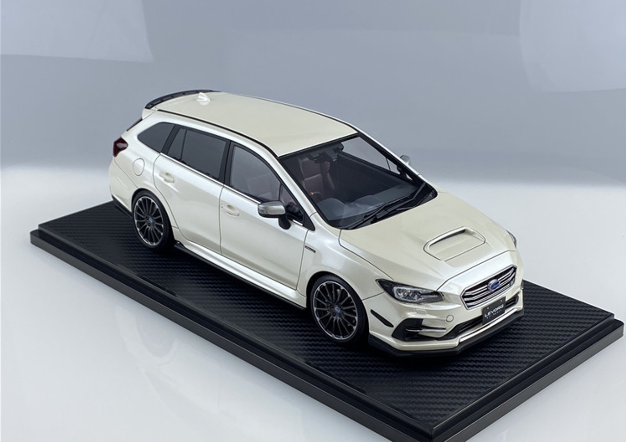 1/18 Ignition Model SUBARU LEVORG (VMG) 2.0STI Sport Crystal White Pearl Resin Car Model