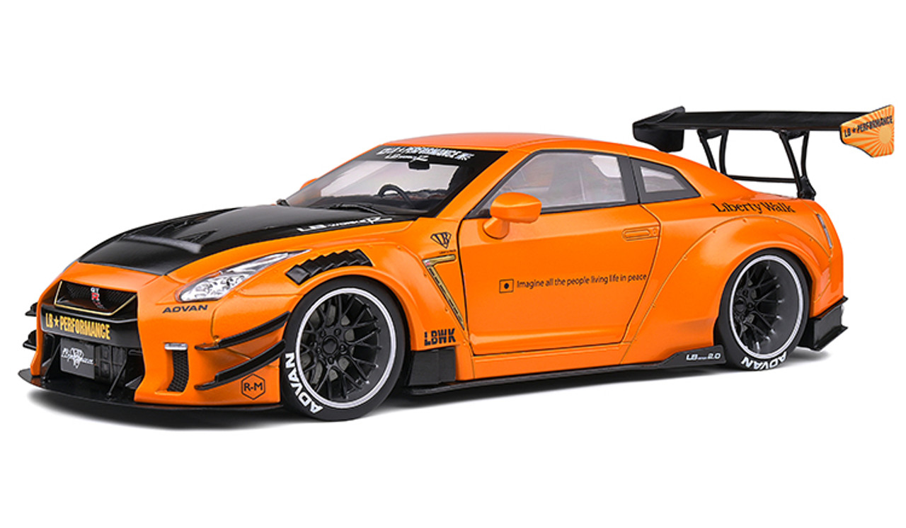 1 18 日産 R35 Gt R リバティーウォーク オレンジ Lb Works Shinpin Saiyasune ミニカー Wsimarketingedge Com