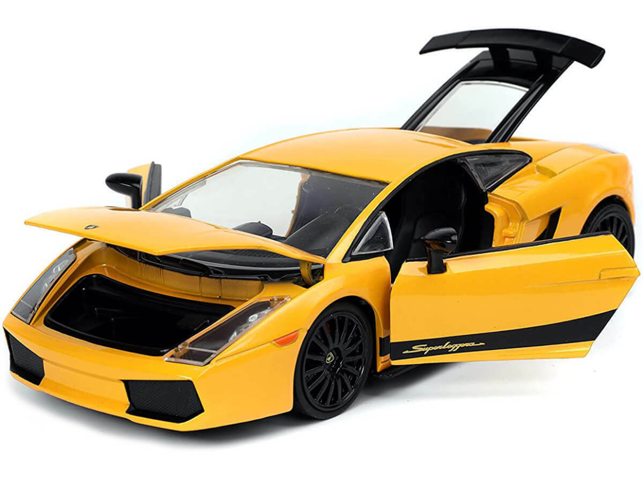 1/24 Jada Lamborghini Gallardo Superleggera Yellow with Black Stripes 