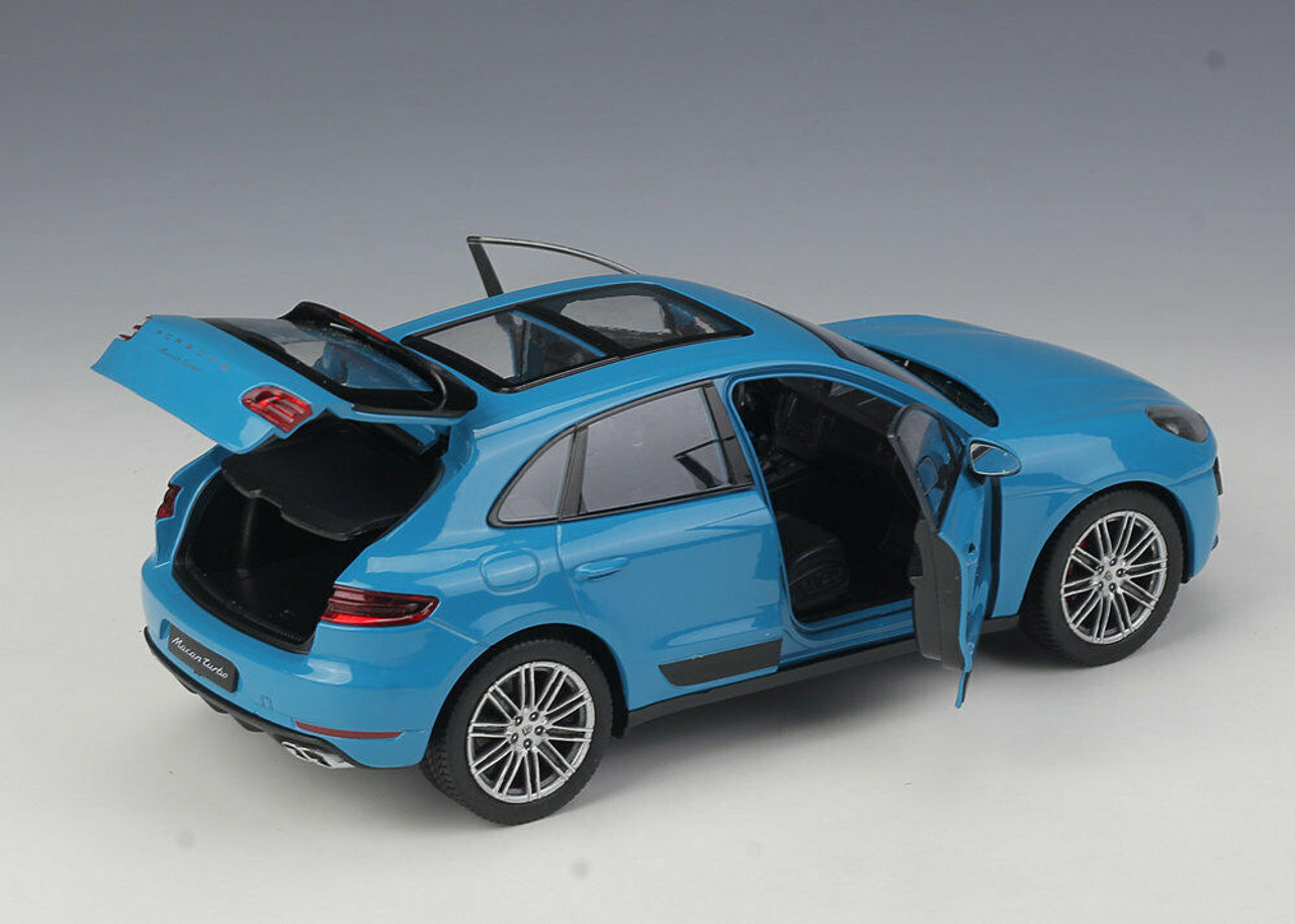 1/24 Welly FX Porsche Macan Turbo (Blue) Diecast Car Model