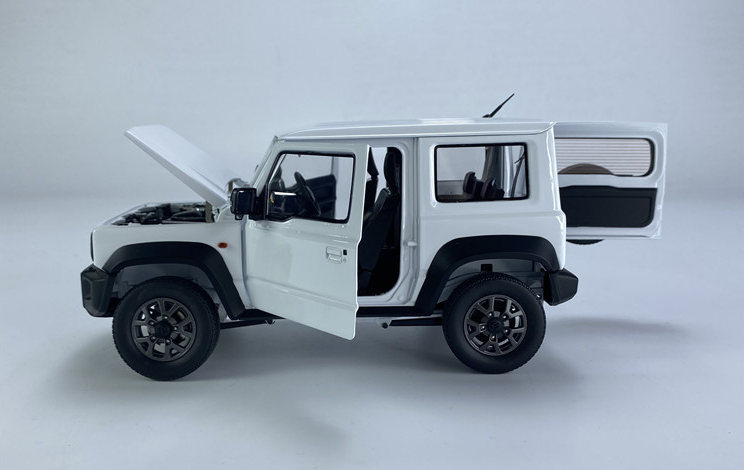 Modèle Réduit 1:64 BM-Creations Suzuki Hustler 2019 Jaune Et Blanc - Référence BM64B0389