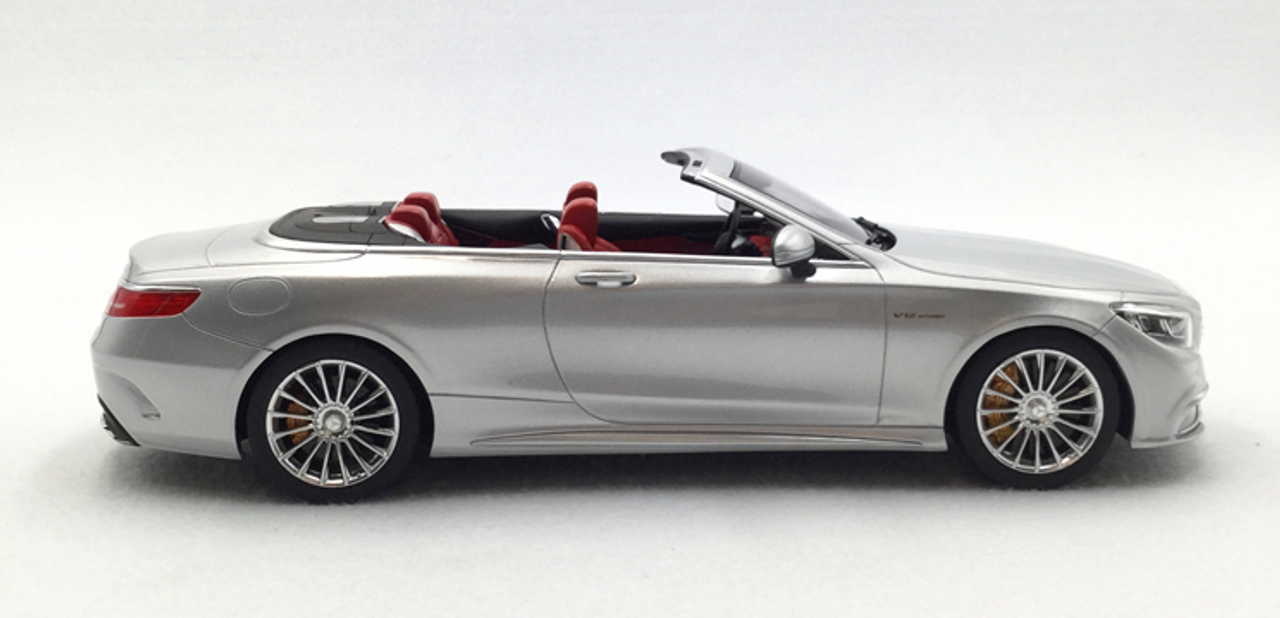  1/18 GT Spirit Mercedes Benz S65 AMG Convertible (Silver) Resin Car Model