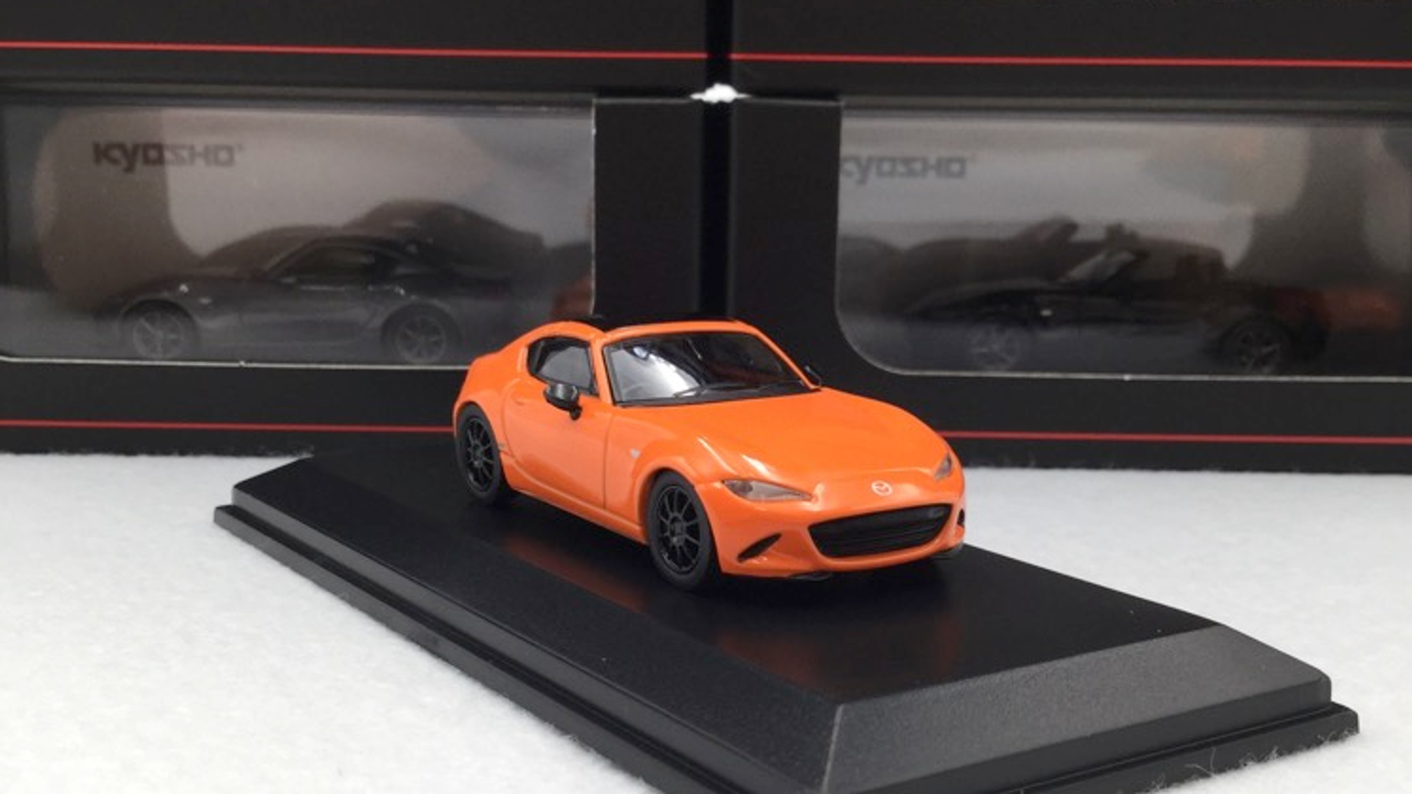  1/64 Kyosho Mazd Roadster RF Hardtop(Orange) Diecast Car Model