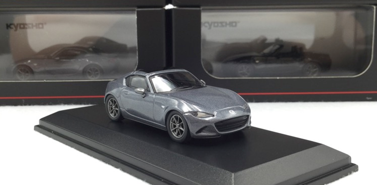1/64 Kyosho Mazda Roadster RF  Hardtop (grey) Diecast Car Model