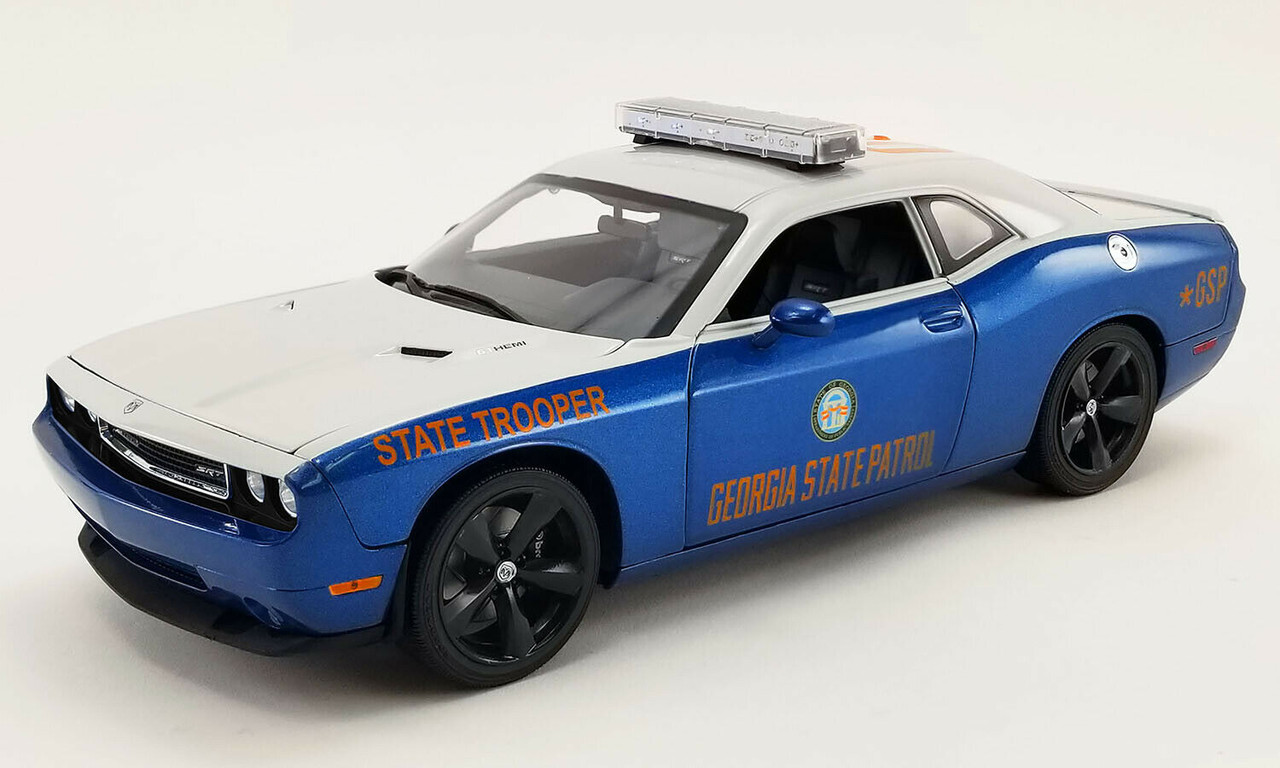 1/18 2010 Dodge Challenger SRT8 Georgia State Patrol with Working LED Light Bars Diecast Car Model Limited 522 Pieces