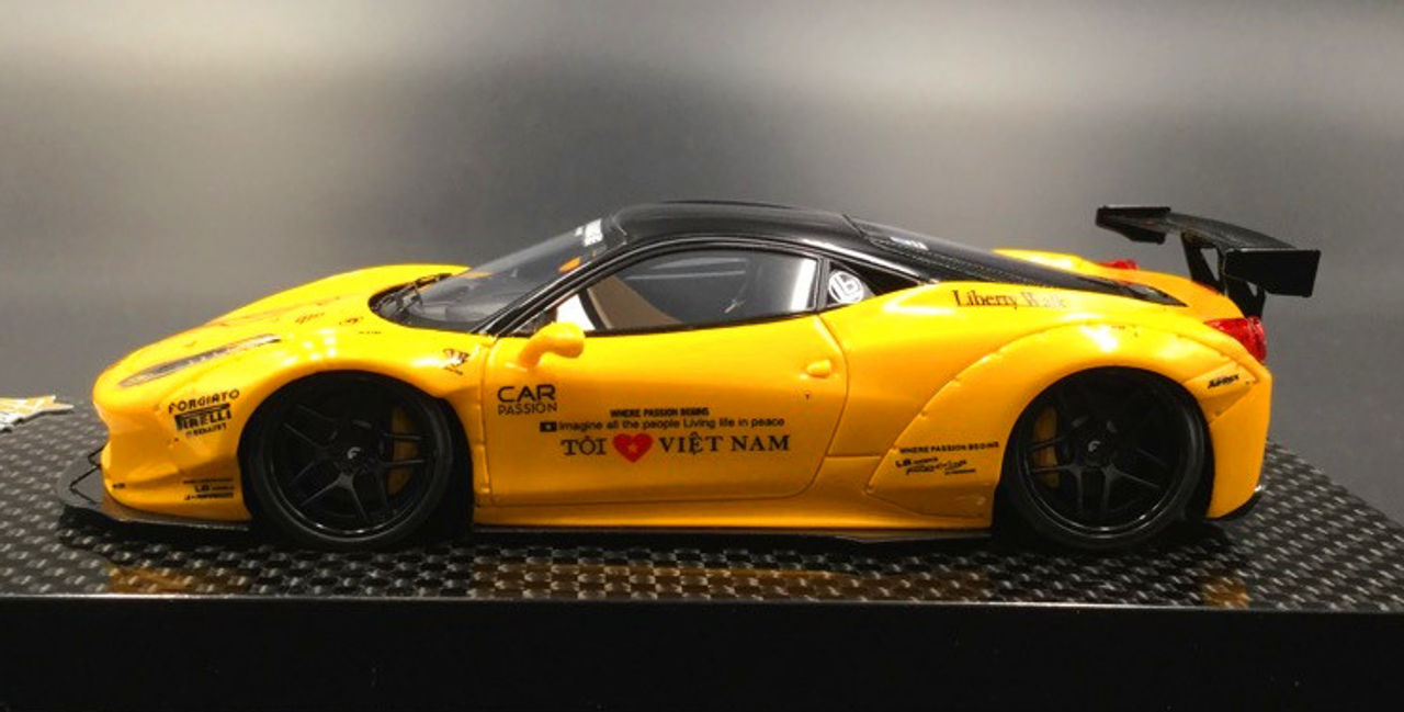  1/43 Fuelme LB works 458 Italia LB President's signature Yellow