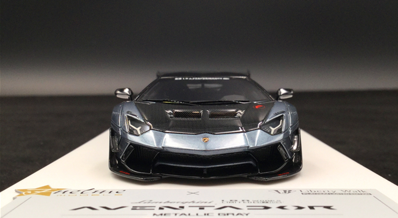  1/43 Fuelme LB Works Aventador 50th Commemorative Edition Metallic Grey