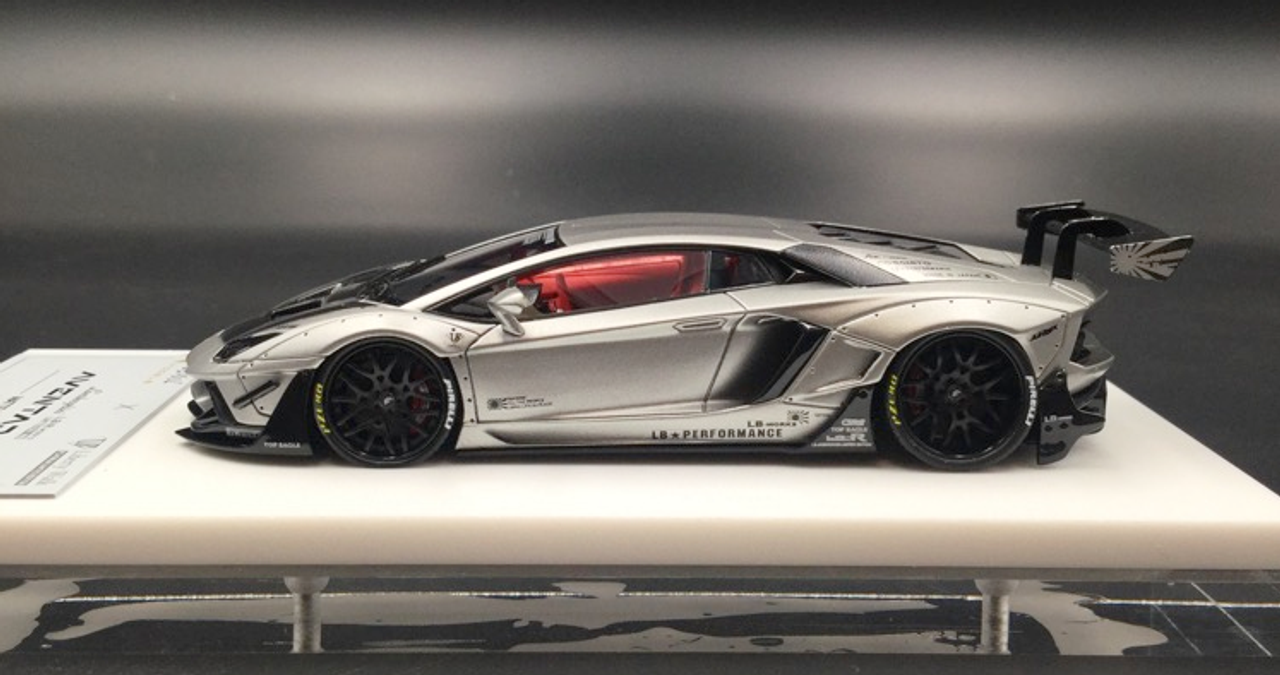  1/43 Fuelme LB Works Aventador 50th Commemorative Edition Silver