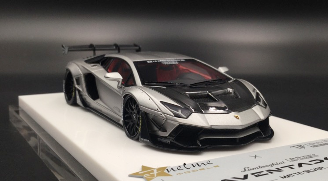  1/43 Fuelme LB Works Aventador 50th Commemorative Edition Silver