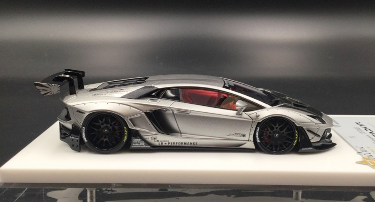  1/43 Fuelme LB Works Aventador 50th Commemorative Edition Silver