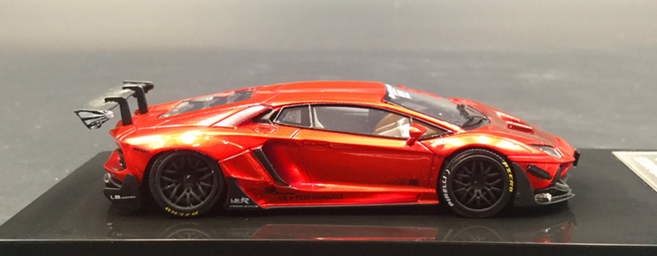  1/64 JEC LB WORKS Aventador 2.0 Red matching carbon fiber