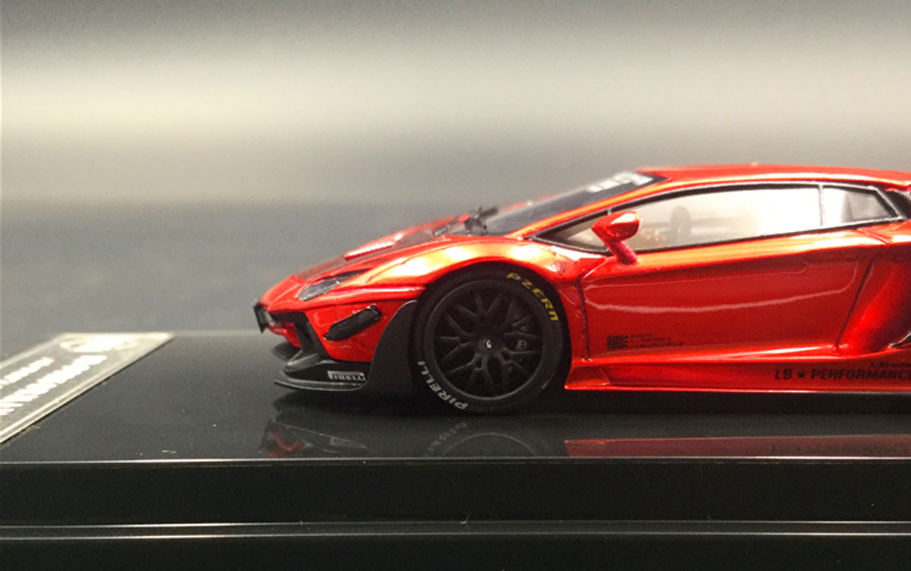  1/64 JEC LB WORKS Aventador 2.0 Red matching carbon fiber