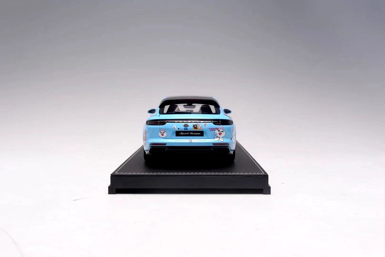 1/18 Porsche Panamera Sport Turismo Turbo S E-Hybrid (Brown & Friends Cartoon Edition) Resin Car Model Limited 88 Pieces