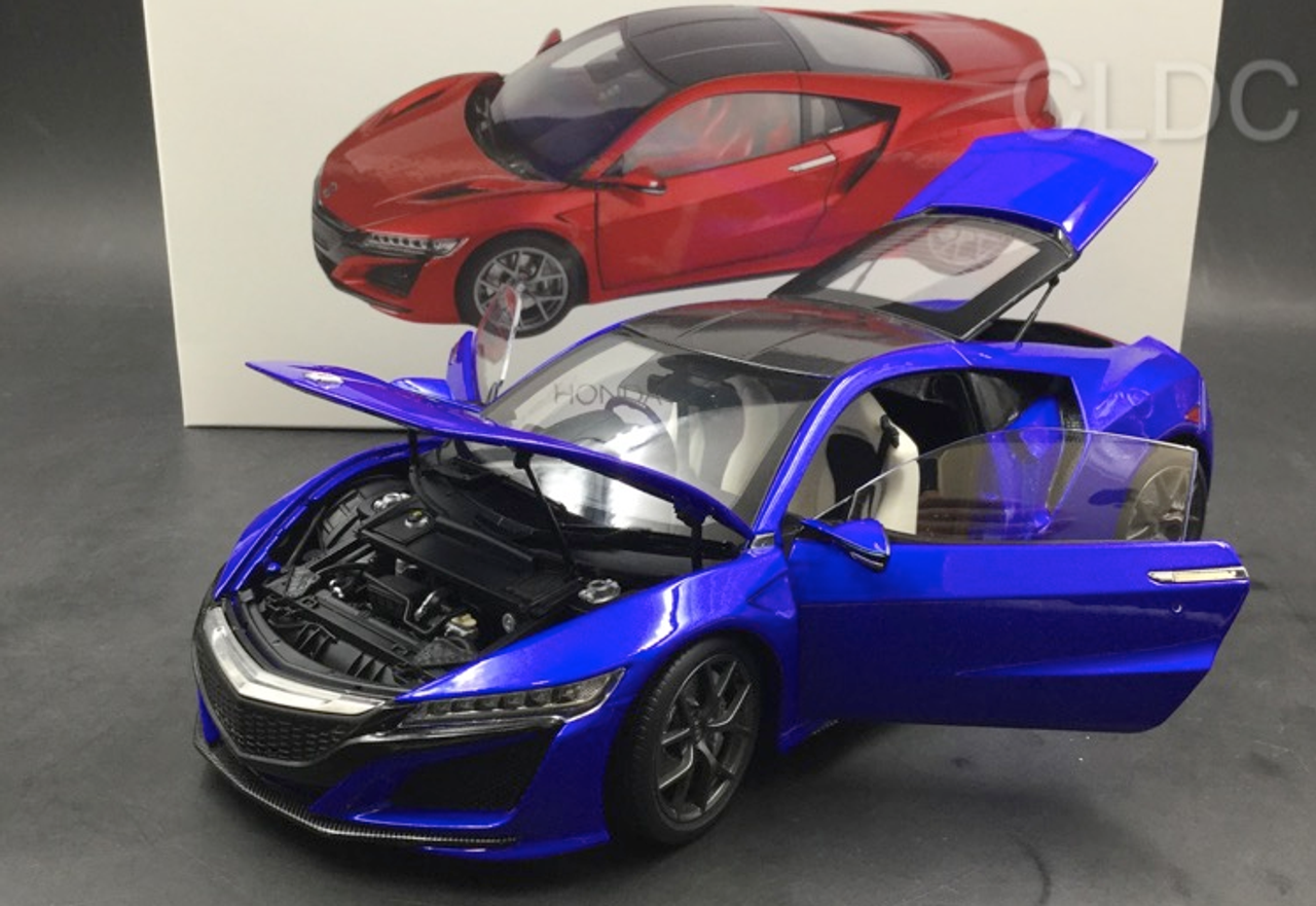  1/18 KengFai Hnoda NSX Blue (RHD) Diecast Car Model 