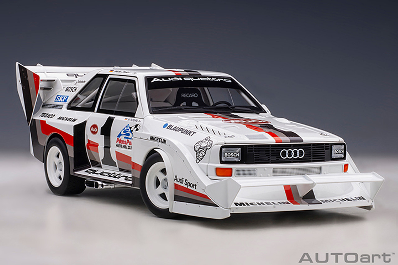 1/18 AUTOart 1987 Audi Quattro S1 Pikes Peak Winner W.ROEHRL #1