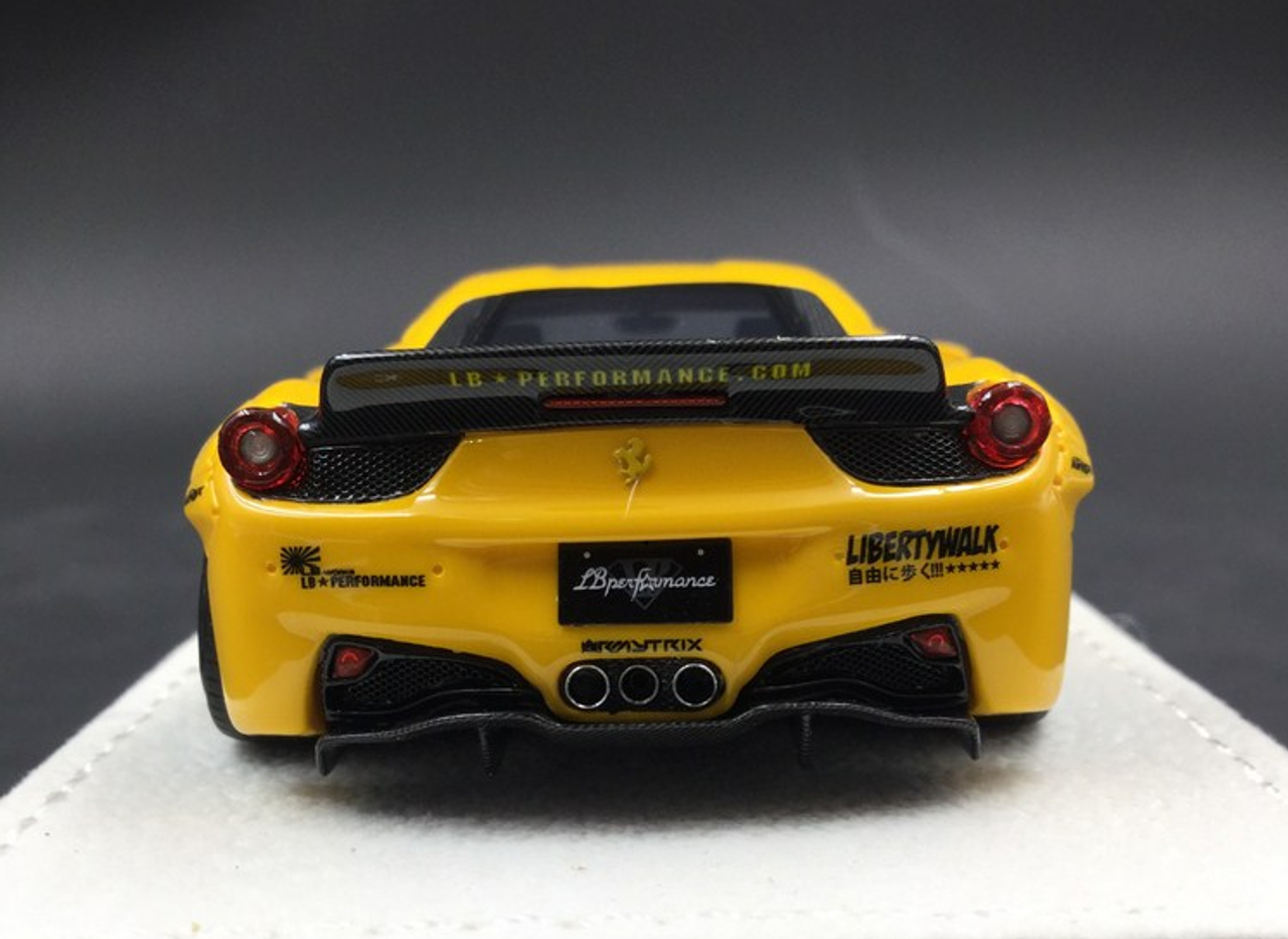  1/43 Fuelme Lamborghini Aventador Liberty Walk 458 Yellow