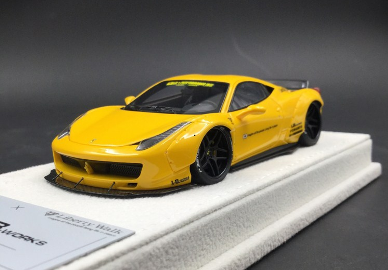  1/43 Fuelme Lamborghini Aventador Liberty Walk 458 Yellow