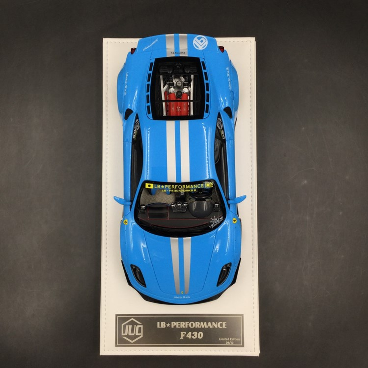  1/18 JUC Ferrari LB Works F430 Blue with Silver Stripes Limited 10 Pieces