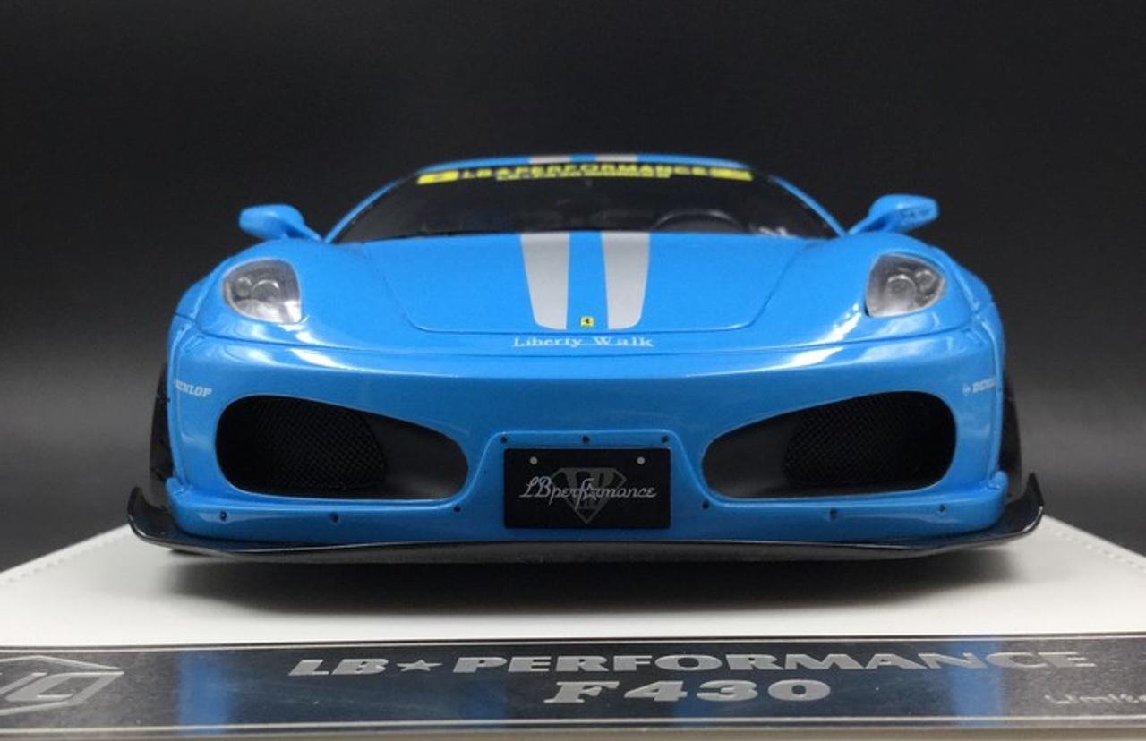  1/18 JUC Ferrari LB Works F430 Blue with Silver Stripes Limited 10 Pieces