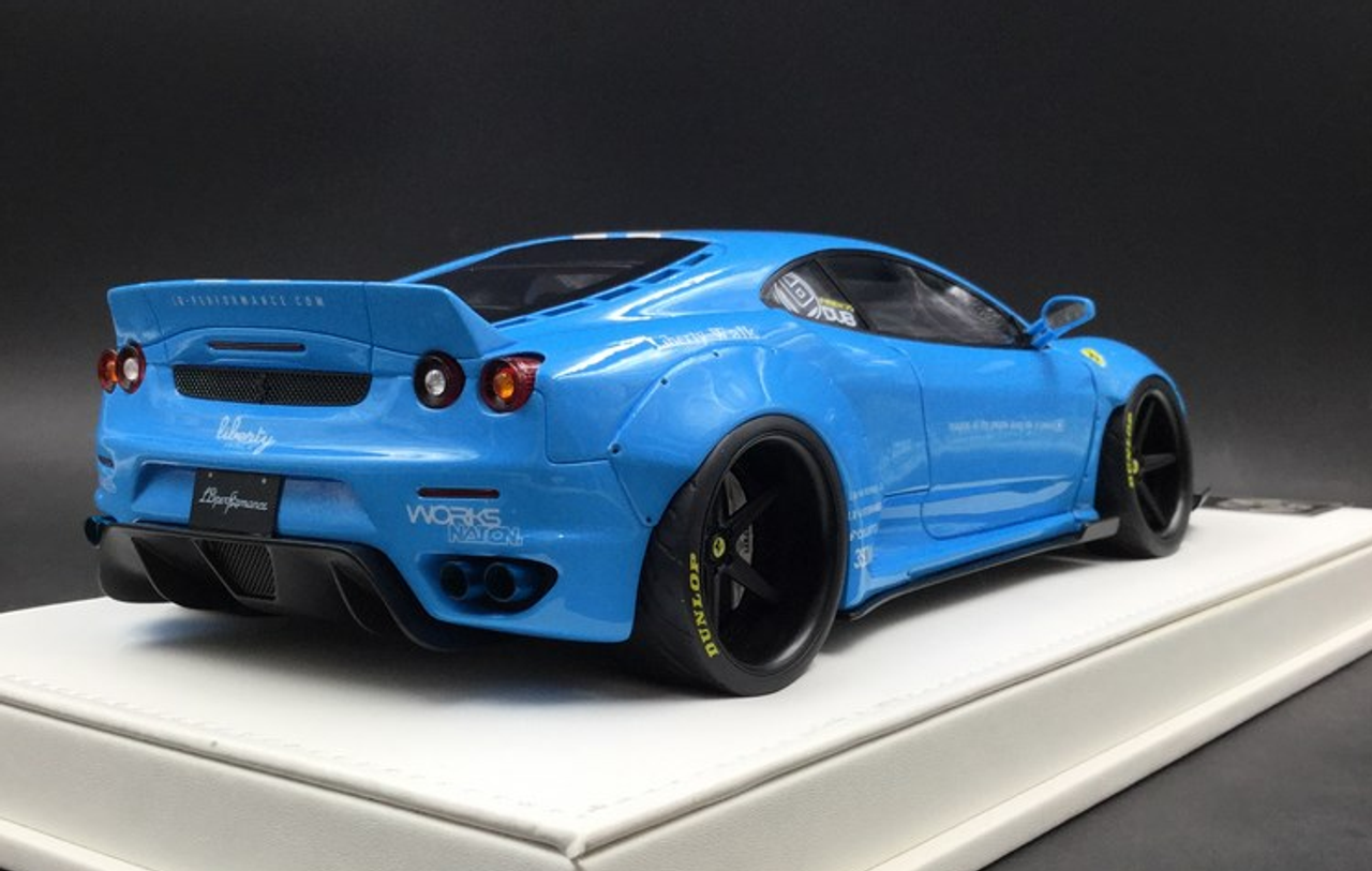  1/18 JUC Ferrari LB Works F430 Blue with Silver Stripes Limited 10 Pieces