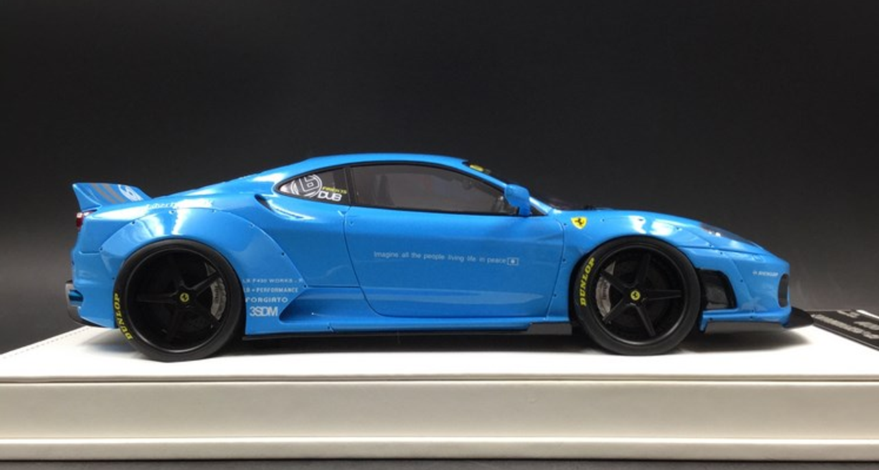  1/18 JUC Ferrari LB Works F430 Blue with Silver Stripes Limited 10 Pieces