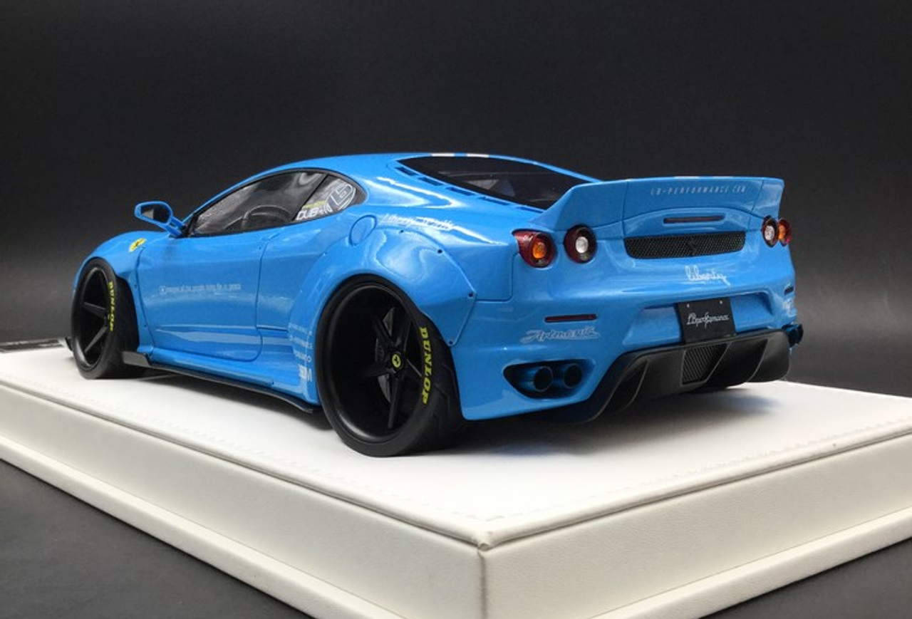  1/18 JUC Ferrari LB Works F430 Blue with Silver Stripes Limited 10 Pieces