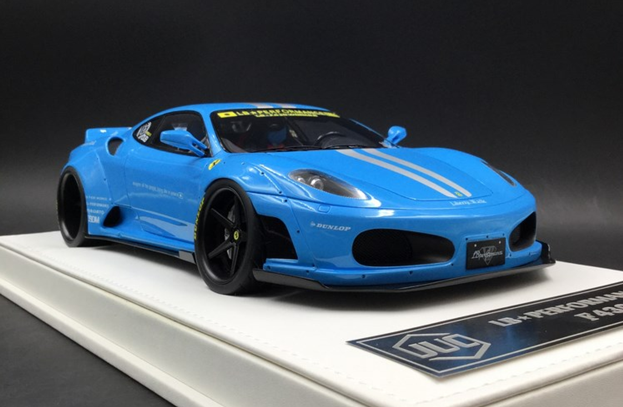  1/18 JUC Ferrari LB Works F430 Blue with Silver Stripes Limited 10 Pieces