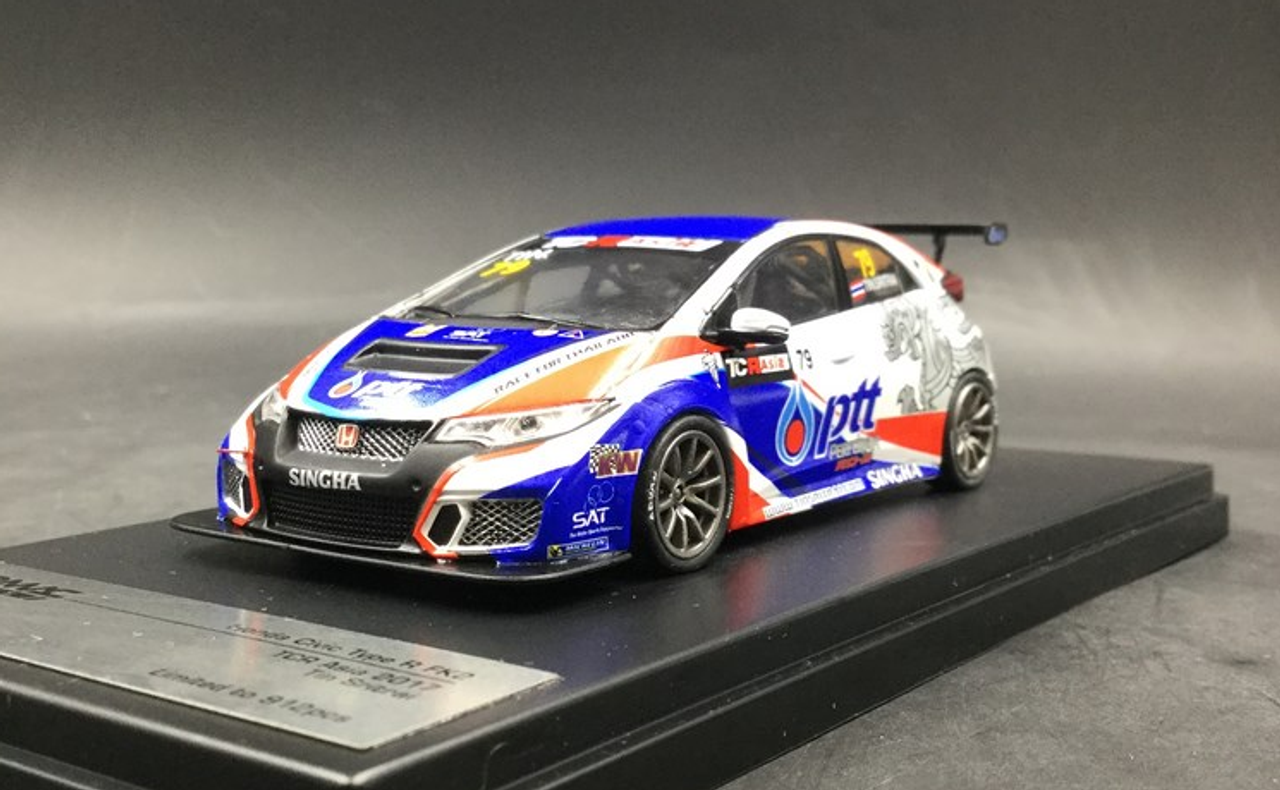 1/43 Tarmac Works Honda Civic Type R TCR(FK2) TCR Asia  2017