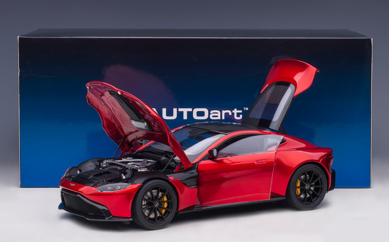 1/18 AUTOart 2019 Aston Martin Vantage (Hyper Red with Carbon Fiber Roof) Car Model 1/18 AUTOart 2019 Aston Martin Vantage (Hyper Red with Carbon Fiber Roof) Car Model