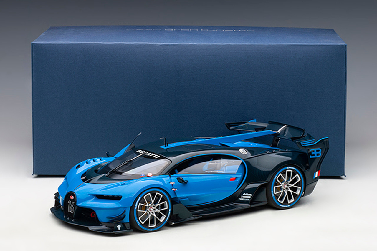 1/18 AUTOart Bugatti Vision Gran Turismo (Light Blue & Blue Carbon) Car Model