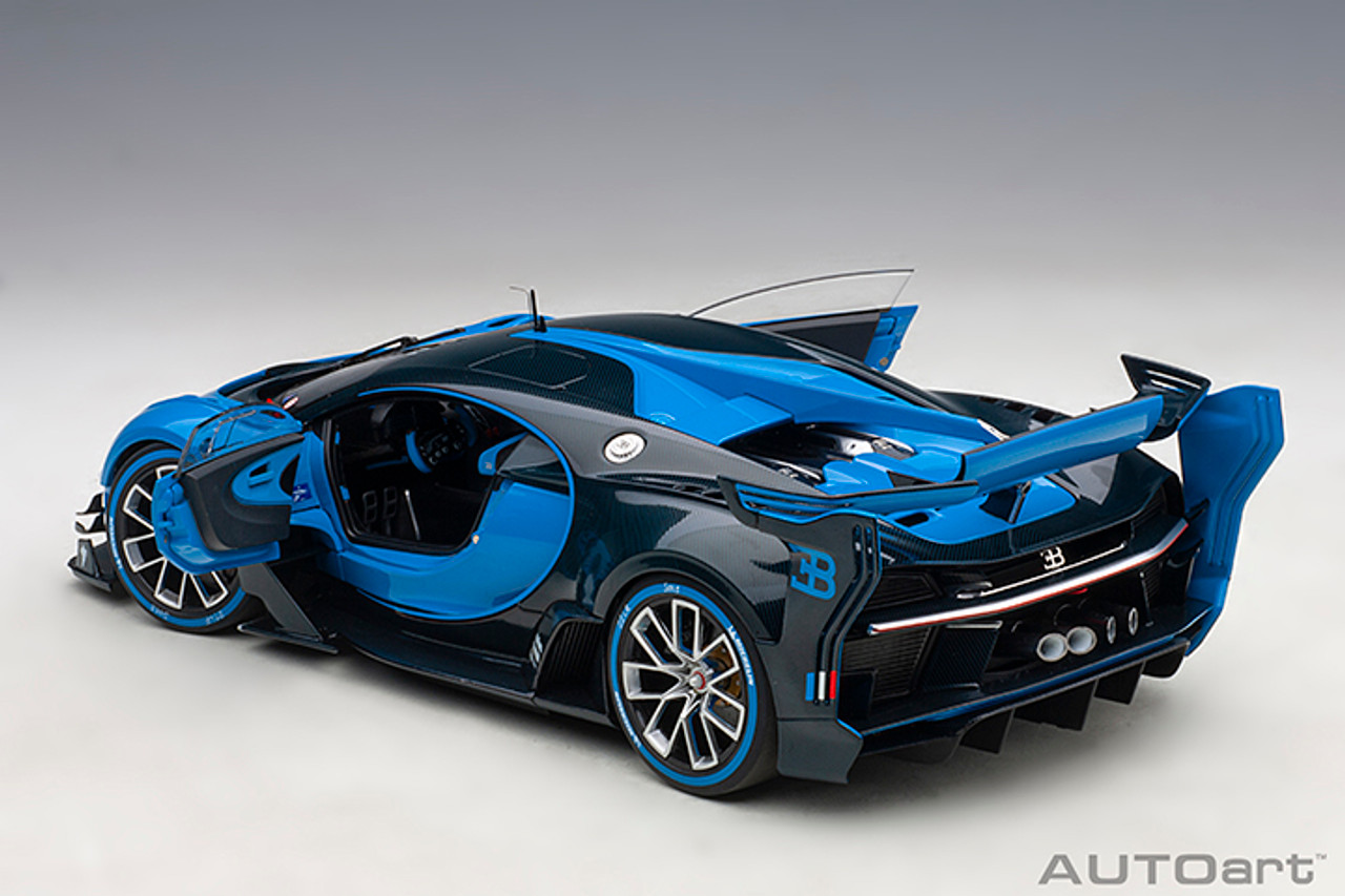 1/18 AUTOart Bugatti Vision Gran Turismo (Light Blue & Blue Carbon) Car Model