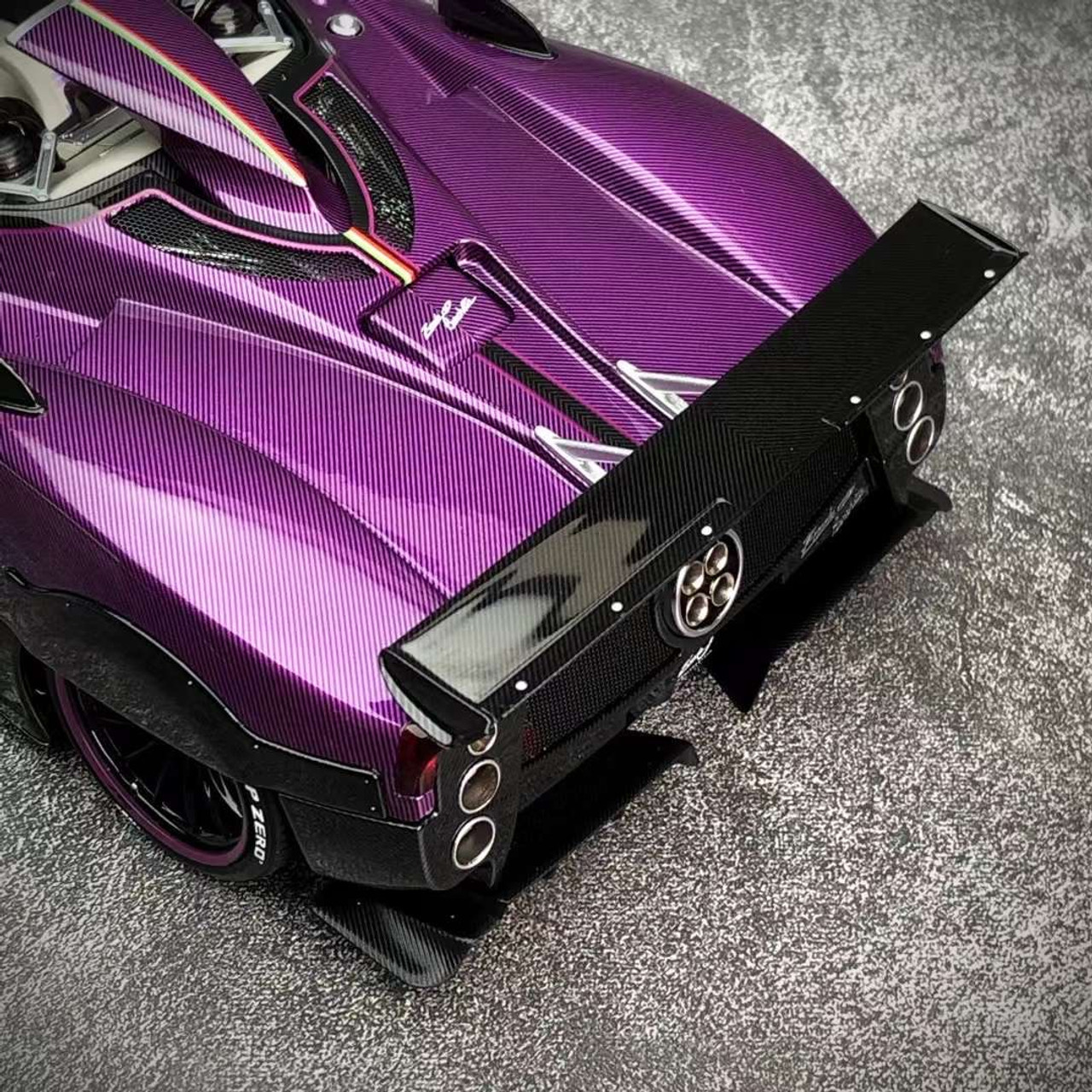 1/18 LCD Pagani Zonda HP Barchetta (Carbon Purple) Diecast Car Model