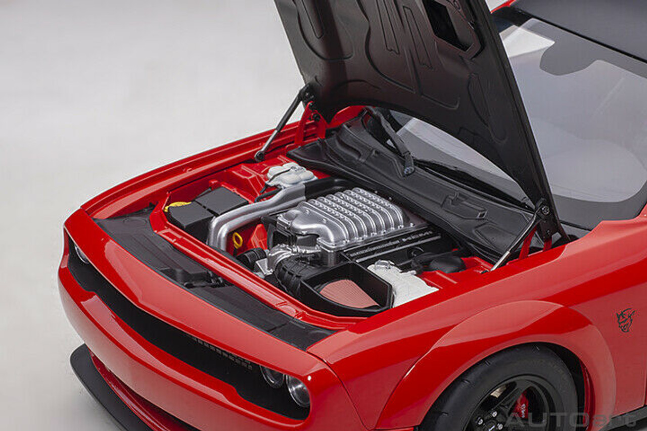 1/18 AUTOart Dodge Challenger SRT Demon SRT (Tor Red & Satin Black) Diecast Car Model