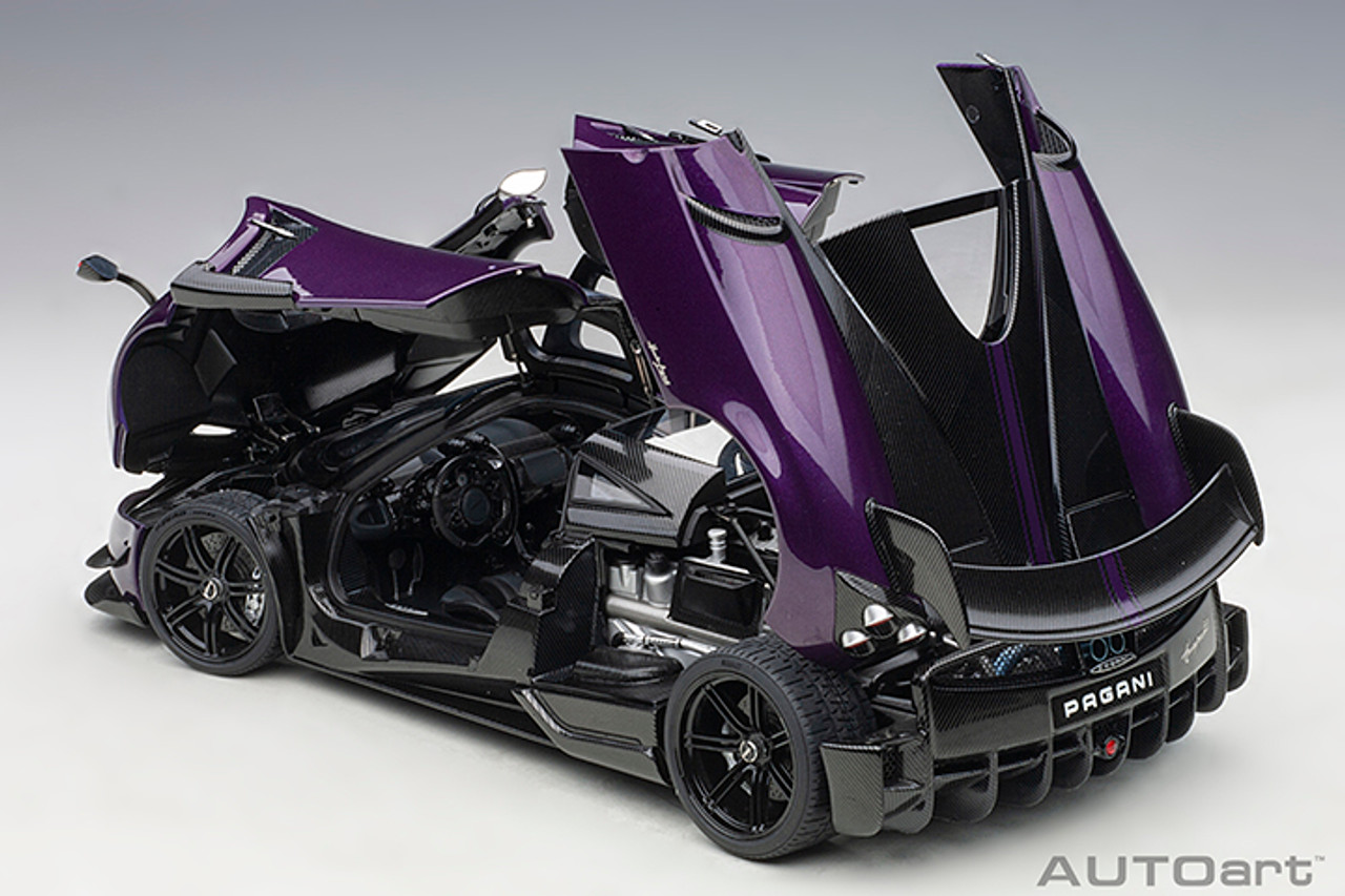 1/18 AUTOart Pagani Huayra BC in Purple Viola Pso Carbon Car Model