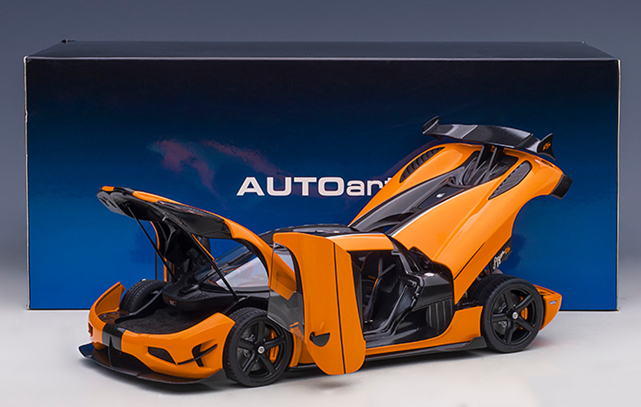 1/18 AUTOart Koenigsegg Agera RS (Cone Orange and Carbon Black) Car Model