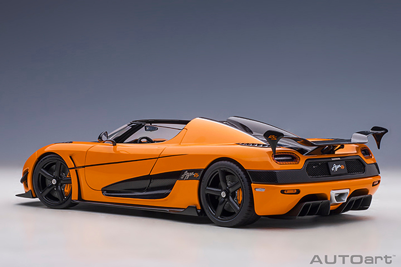 1/18 AUTOart Koenigsegg Agera RS (Cone Orange and Carbon Black) Car Model