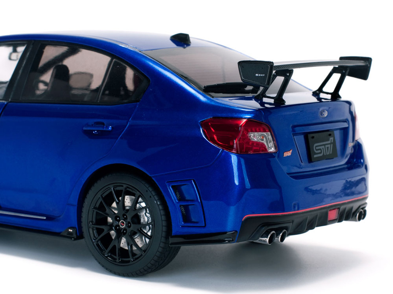 1/18 Sunstar Subaru WRX STI S207 Challenge Package (Blue) Diecast 