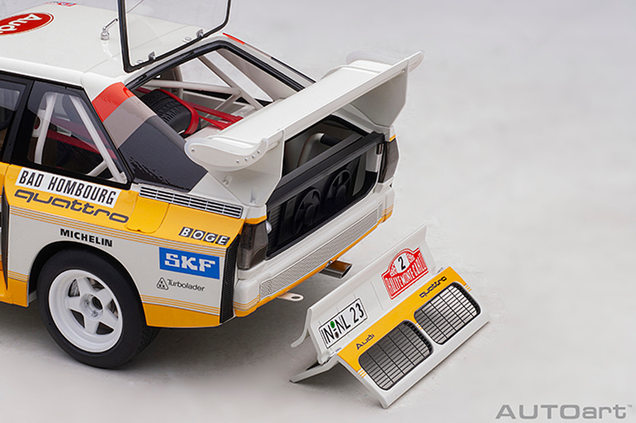 1/18 AUTOart Audi Sports Quattro S1 WRC '86 #2 Roll, Geistdorfer Monte Carlo Diecast Car Model